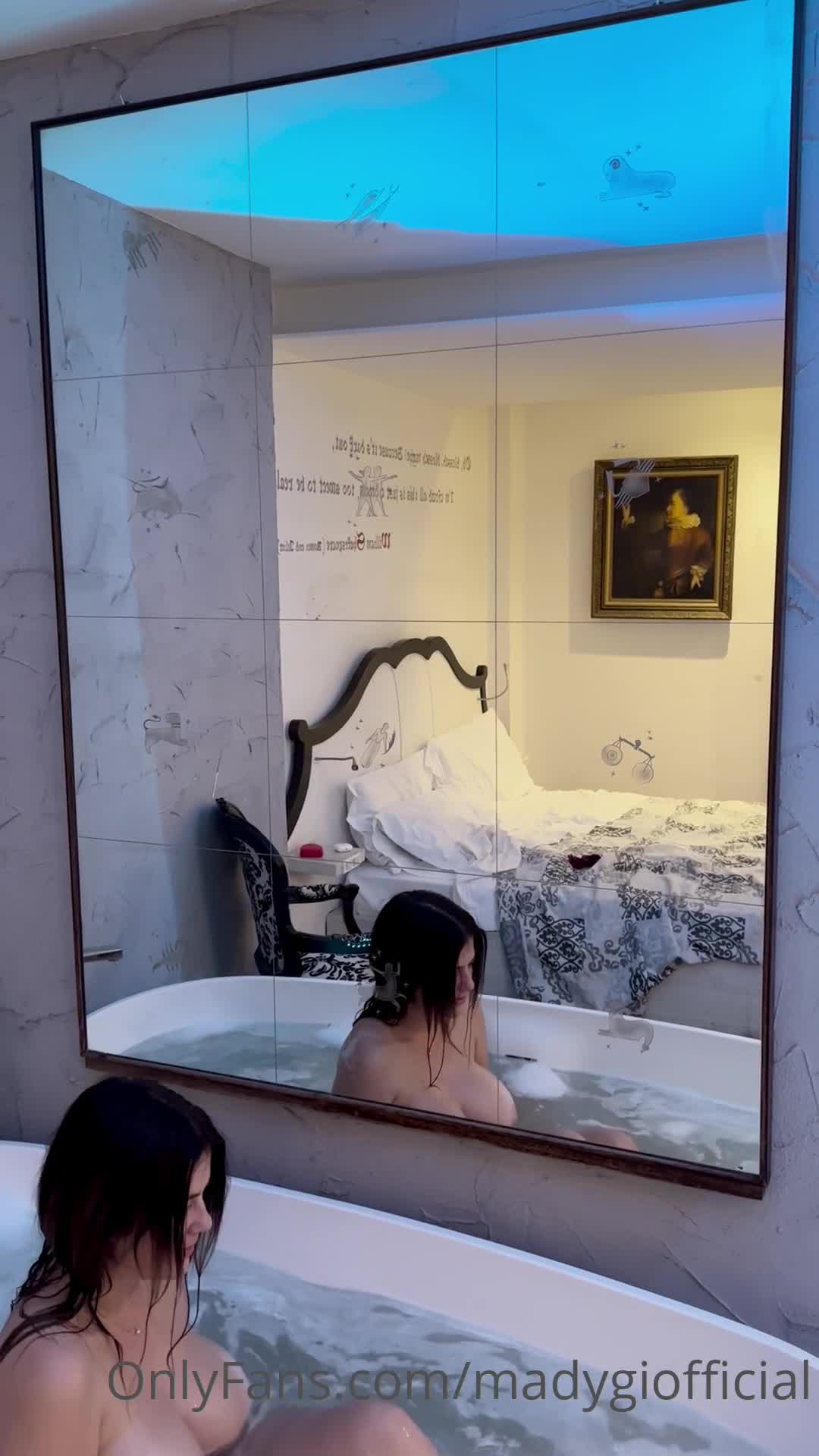 Mady Gio Nude is showering Big Boobs in Bathtub !!!