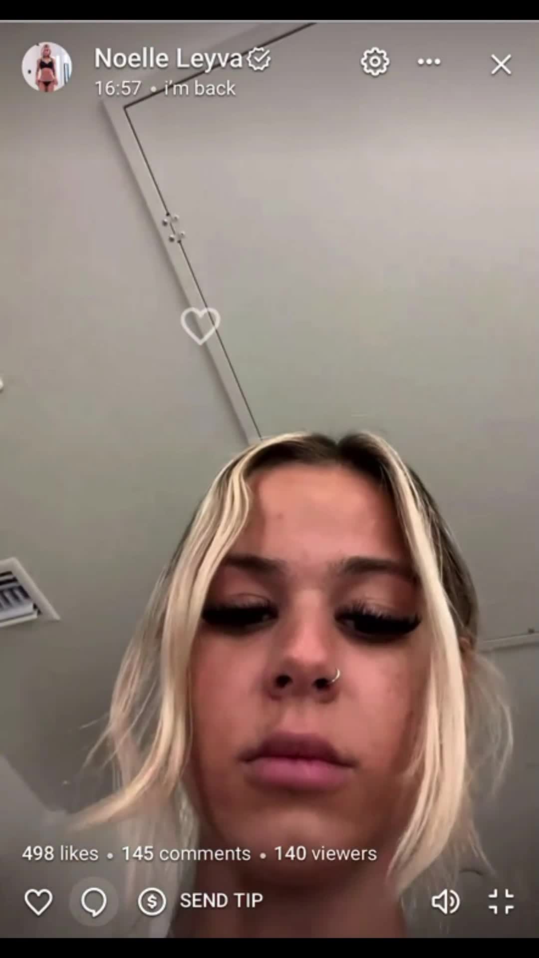 NOELLE LEYVA No Bra show off BOOBS!!!