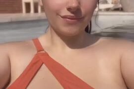 ShiftyMine Show Big boobs in pool /HOT VIDEO!!!