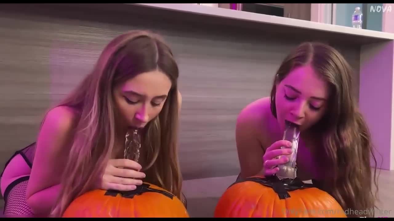 Bronwin Aurora onlyfans leak – duals girls show off Dildo riding on so lewd