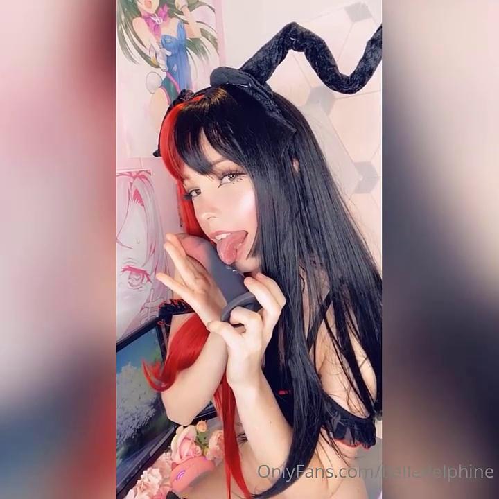 Belle Delphine Demon Dildo Masturbating OF Video