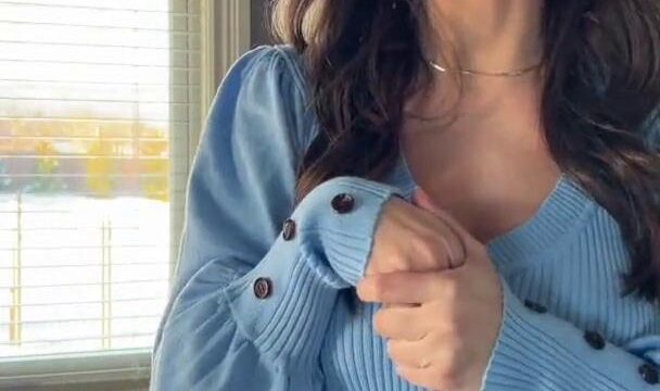 Christina Khalil Sexy Nipple Pokies Dress Tease Video Leaked