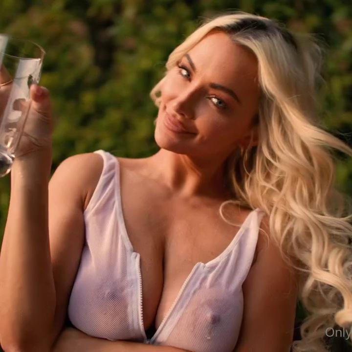 Lindsey Pelas Nude See Through Lingerie Tease Video