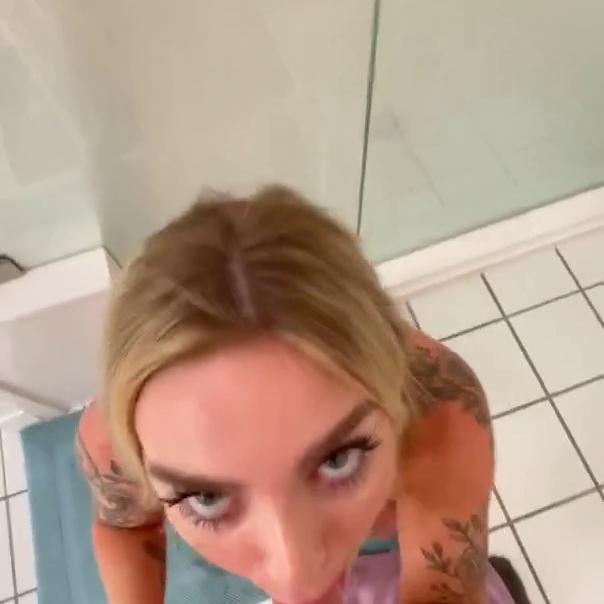 Itskhloeexoxo Nude Shower Blowjob Cum on Face Video Leaked